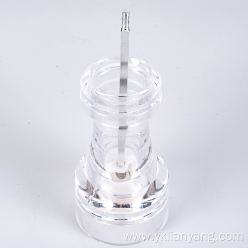 Acrylic manual pepper and salt mill ceramic grinder